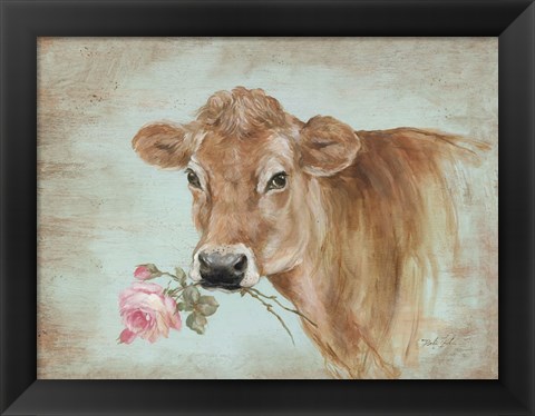 Framed Miss Moo Print