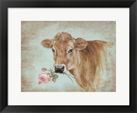 Framed Miss Moo Print