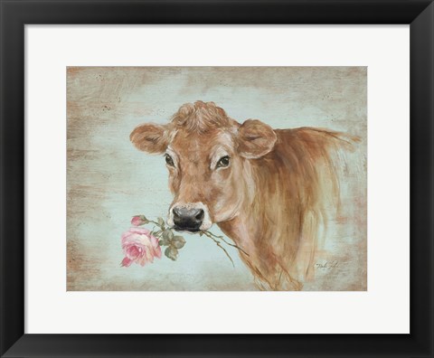 Framed Miss Moo Print