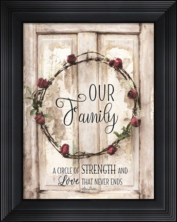 Framed Our Family Print