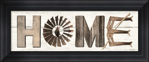 Framed Rustic Home Print