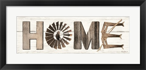 Framed Rustic Home Print