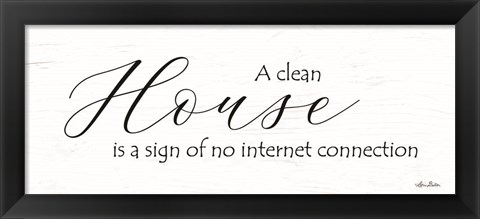 Framed Clean House Print