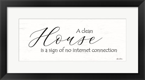 Framed Clean House Print