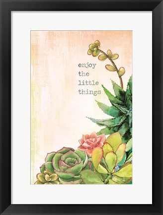 Framed Enjoy the Little Things Print