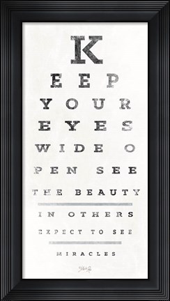 Framed Eye Chart II Print