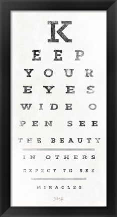 Framed Eye Chart II Print