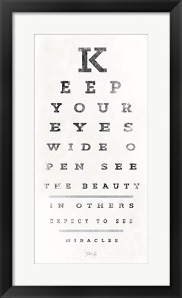 Framed Eye Chart II Print