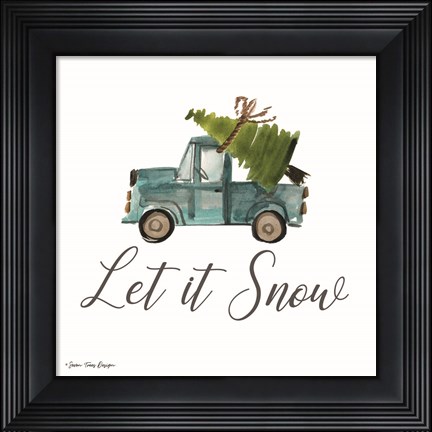 Framed Let It Snow Print