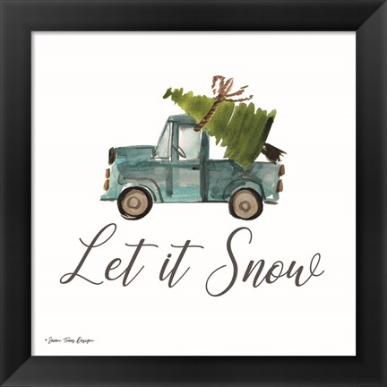 Framed Let It Snow Print