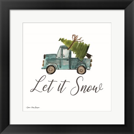 Framed Let It Snow Print