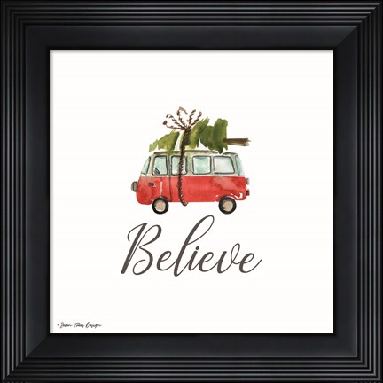 Framed Believe Print