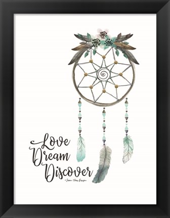 Framed Watercolor Dreamcatcher Print