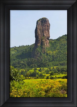 Framed Stone Pillar in the Mountain, Bahir Dar, Ethiopia Print