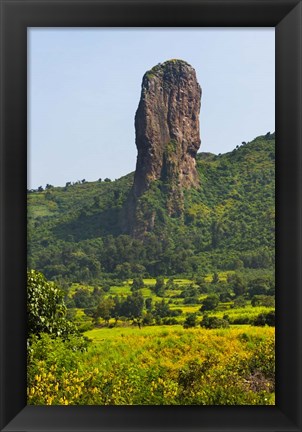 Framed Stone Pillar in the Mountain, Bahir Dar, Ethiopia Print