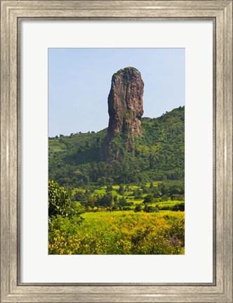 Framed Stone Pillar in the Mountain, Bahir Dar, Ethiopia Print