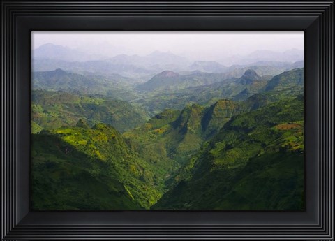 Framed Landscape in Simien Mountain, Ethiopia Print
