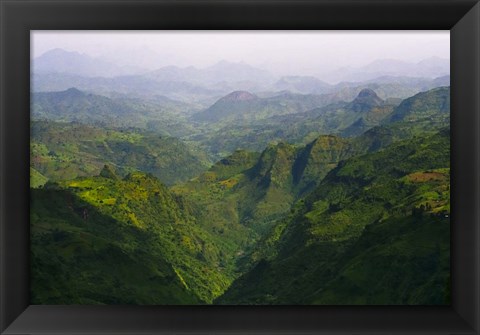 Framed Landscape in Simien Mountain, Ethiopia Print