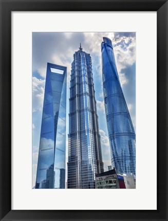 Framed Liujiashui Financial District, Shanghai, China Print