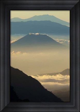 Framed Indonesia, East Java, Mount Bromo Volcano at Sunrise Print