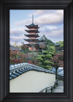 Framed Japan, Miyajima, Toyokuni Shrine Pagoda Print