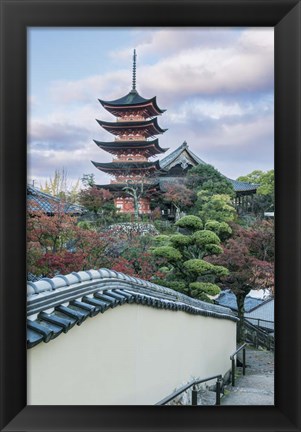 Framed Japan, Miyajima, Toyokuni Shrine Pagoda Print