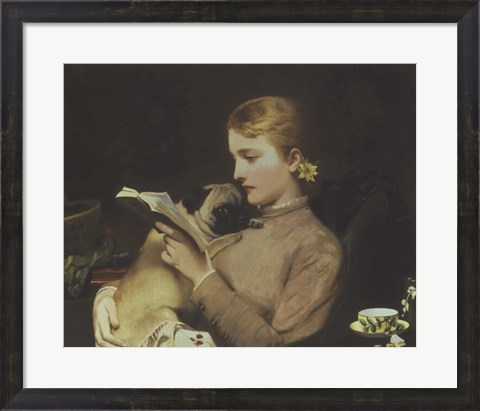 Framed Blond and Brunette, 1879 Print