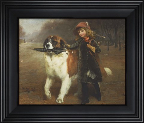 Framed Off to School Print