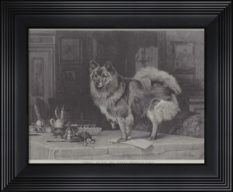 Framed Macro on HM the Queen&#39;s Breakfast Table Print