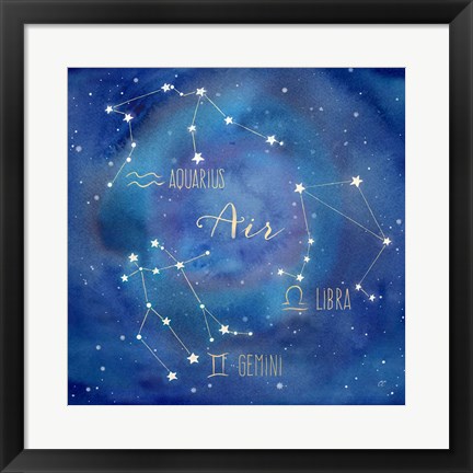 Framed Star Sign Air Print