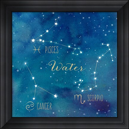 Framed Star Sign Water Print