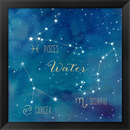 Framed Star Sign Water Print