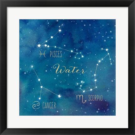 Framed Star Sign Water Print