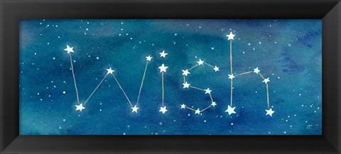 Framed Star Sign Wish Print