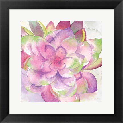 Framed Sweet Succulents III Print