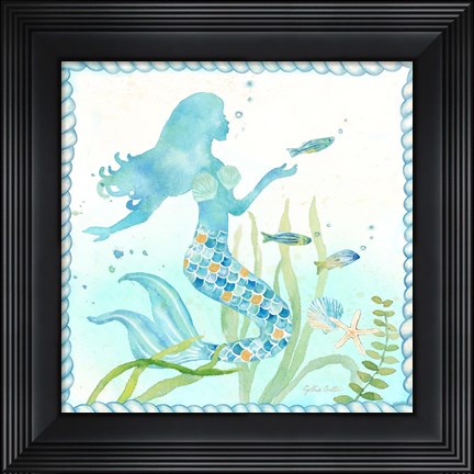 Framed Mermaid Dreams III Print