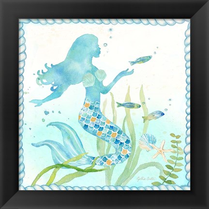 Framed Mermaid Dreams III Print