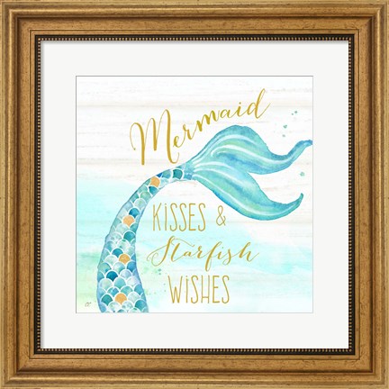 Framed Mermaid Tale II Print