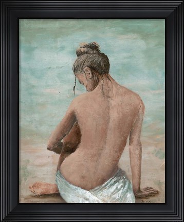 Framed Study of a Woman I (head left) Print
