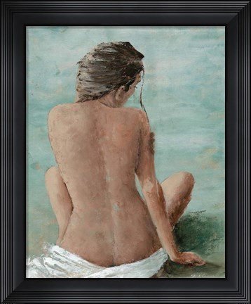 Framed Study of a Woman II (head right) Print
