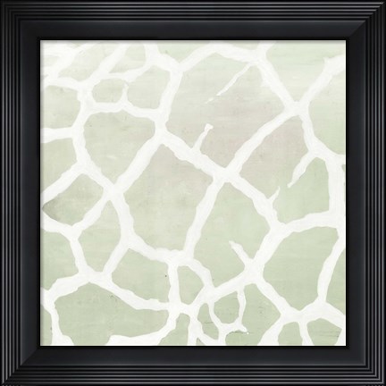 Framed Soft Animal Prints Gray Giraffe Print