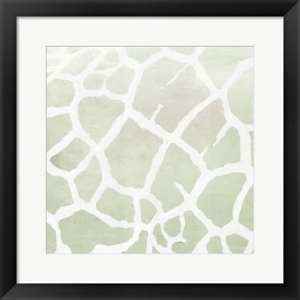 Framed Soft Animal Prints Gray Giraffe Print