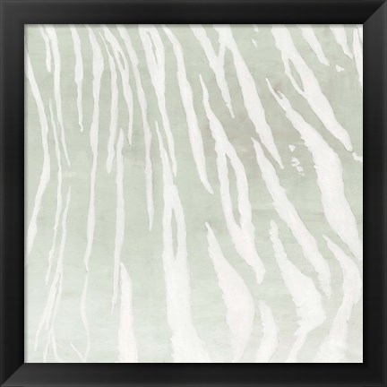 Framed Soft Animal Prints Gray Tiger Print
