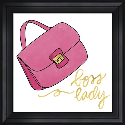 Framed Goal Digger I Boss Print