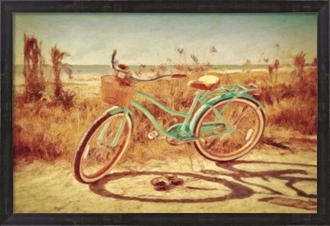 Framed Sanibel Bike Print