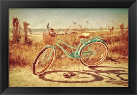 Framed Sanibel Bike Print