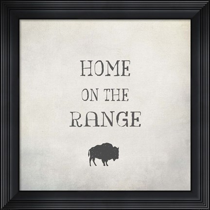 Framed Home on the Range Print