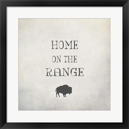 Framed Home on the Range Print