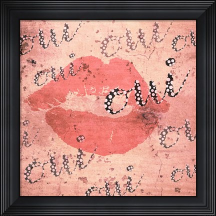 Framed Parisian Street Talk Print