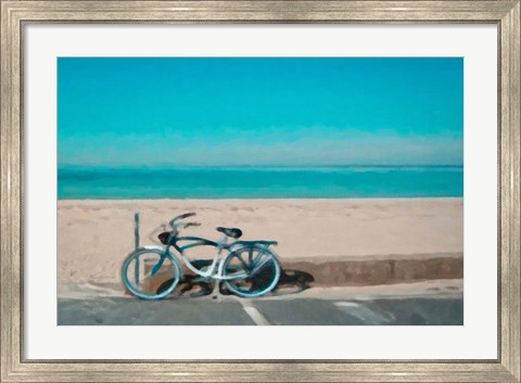 Framed Bike to the Beach Print